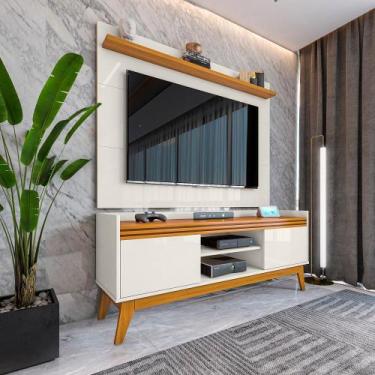 Imagem de Rack ripado 2 Portas com Painel para TV 50 Polegadas Astúrias 136cm - 