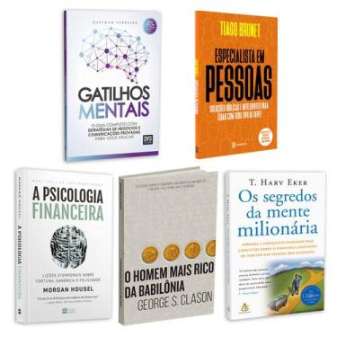 Imagem de Kit 5livros, Gatilhos Mentais, Psicologia Financeira, Homem Mais Rico 