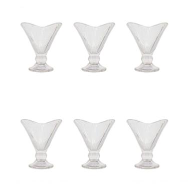 Imagem de Taça De Sobremesa Vidro Cristal Diamond 6 Peças 170ml
