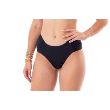 Imagem de Calcinha De Biquíni Borboleta Avulso Drapeada Cós Largo Alto - BANHO D