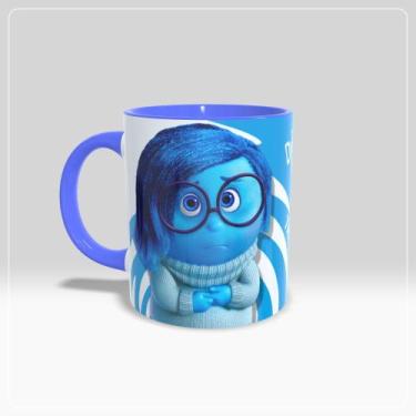 Imagem de Caneca Divertida mente  2  Tristeza - Coleção - Jlssublimação, Azul