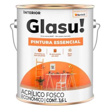 Imagem de Tinta acrílica pintura glasu! essencial 3,6l suvinil cor gelo - glasur