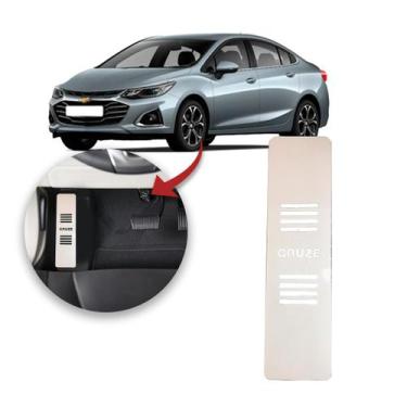 Imagem de Descanso de Pé Chevrolet Cruze 17 a 2021 Aço Escovado Prata - sofistic