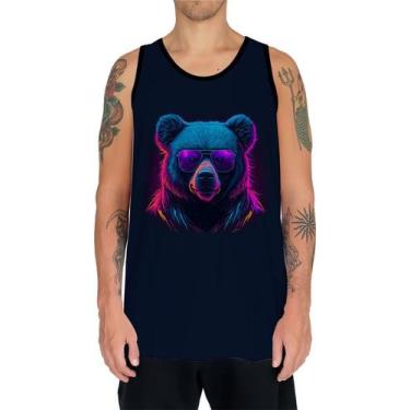 Imagem de Camiseta Regata Estampada T-shirt Face Urso Neon Moda 2 - Enjoy Shop, 