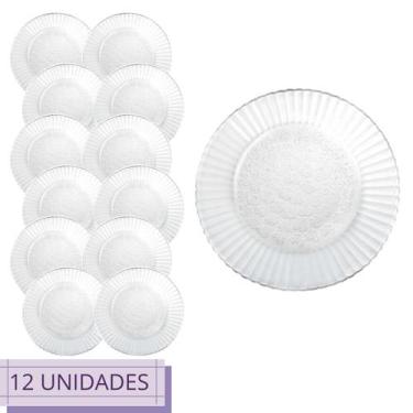 Imagem de Jogo 12 Prato Primavera Raso 23cm Redondo Restaurante Nadir - Nadir Fi
