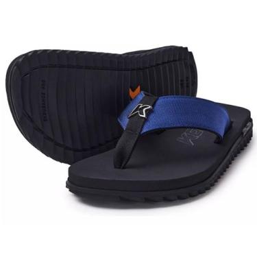 Imagem de Sandália Chinelo Kenner Kivah Original Masculino Feminino, Preto, Azul