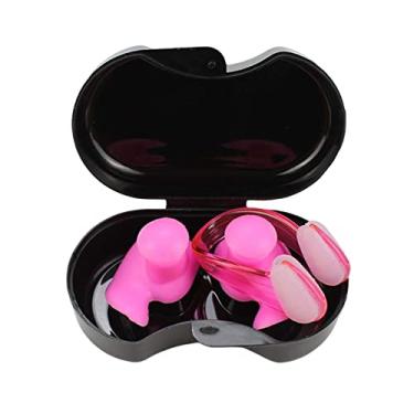 Imagem de Aymzbd Tampões para Natação E Protetores Auriculares para Natação para Esportes Aquáticos, Rosa