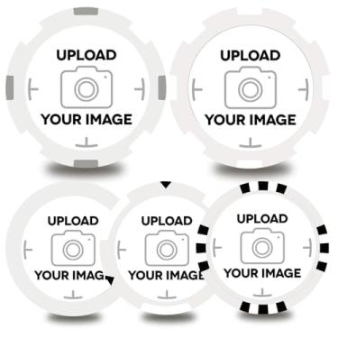 Imagem de pensoda 100-1000 fichas de plástico personalizadas, 5 disponíveis em 9 cores, impressão colorida dupla face, produção urgente disponível! Adicione seu próprio design, imagem personalizada ou texto no