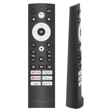 Imagem de Controle remoto de substituição Hisense - Controle de voz, Bluetooth. Compatível com Hisense 4K UHD, ULED, Mini-LED Google TVs. 1 ano de garantia.