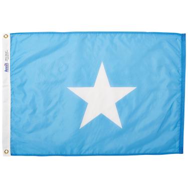 Imagem de Annin Flagmakers Modelo 197461 Bandeira da Somália Nylon SolarGuard NYL-Glo, 0,6 x 0,9 m, 100% feito nos EUA para especificações oficiais de design das Nações Unidas