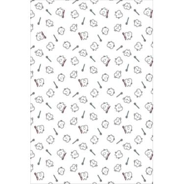 Imagem de Funny th. Cute tooth art. Dentist pattern design. Notebook: Journal Gift,100 Lined Paper Book for Writing, Perfect Present for Fans, Notebook Diary 6 X 9 Inches