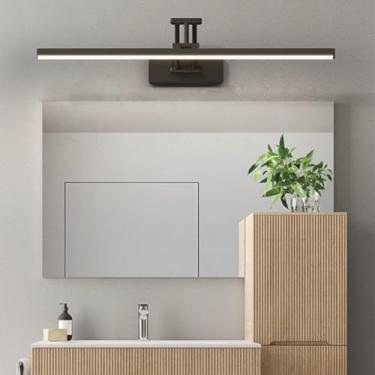 Imagem de Lâmpada de parede de leitura rotativa de 180° luz de LED moderna para espelho de banheiro luz de parede de banheiro espelho frontal luminárias de parede lustre de vaidade arandela de parede para