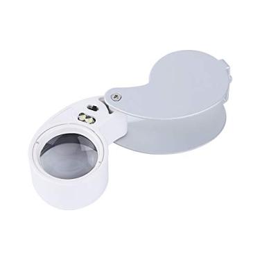 Imagem de Lupa 40X Com Luzes LED Lente Acrílica para Leitura, Inspeção e Reparo para Escritórios Domésticos Ao Ar Livre