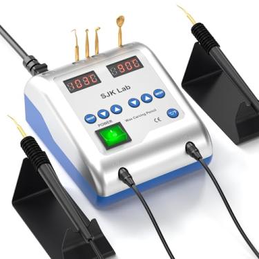 Imagem de Lumirio Caneta de Cera Dental, Faca Elétrica para Escultura de Cera, Máquina de Cera para Laboratório Odontológico com 6 Pontas de Gravação, Lápis de Escultura Dupla, Display Led Antiderrapante para L