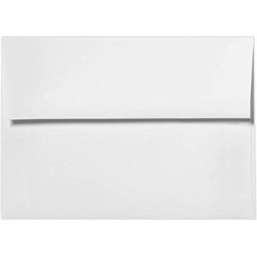 Imagem de Envelopes para convites A1 (9,5 x 14,5 cm) - 10,8 kg, branco brilhante (50 unidades) | Perfeito para cartões RSVP, convites, avisos e notas | 4865-W-50