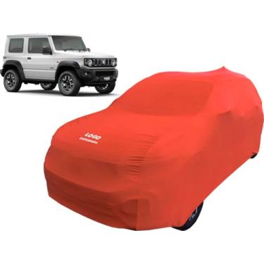 Imagem de Capa Jimny Sierra Tecido Lycra Macio Não Risca Pintura (Vermelho)