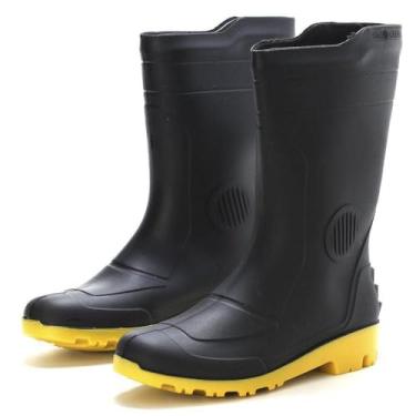 Imagem de Bota Galocha Impermeável Cano Médio Pvc Pega Forte Grendene (41, Amarelo)