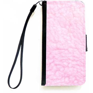 Imagem de Rikki Knight Capa carteira flip de lã de ovelha rosa claro com aba magnética para Apple iPhone 5c