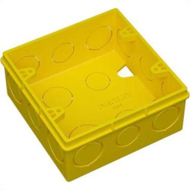 Imagem de Caixinha Luz Amarela Fortlev 4X4 - Kit C/12 Unidades