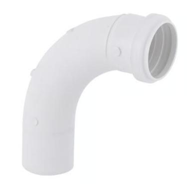 Imagem de Curva 90 Esgoto Longa PB SN DN (10 Unidades) Cor: Branca 50MM REF: 200