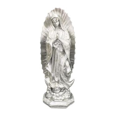 Imagem de Wswqop Mãe maria estatueta nossa senhora de fátima figura ornamento de mesa escultura religiosa estatueta de resina decoração para o quarto, Style C