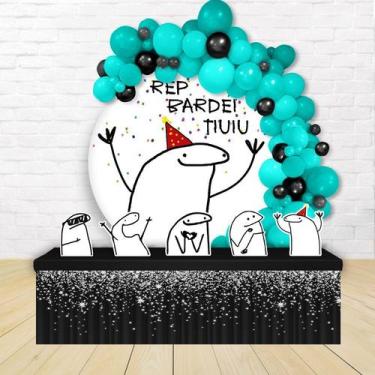 Imagem de kit festa painel redondoDecoração Flork Stickman 1,50 Diâmetro - IMPAK