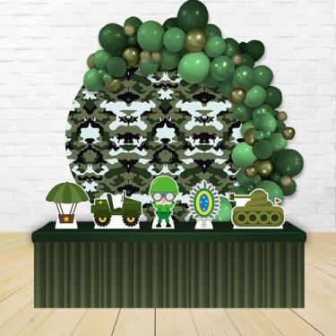 Imagem de kit festa painel redondoDecoração Exercito 1,50 Diâmetro - IMPAKTO VIS