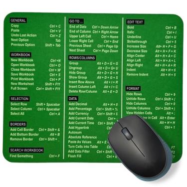 Imagem de Monilee and Bella Mouse pad de atalhos Excel - A melhor ferramenta de produtividade - Domine o Excel como um profissional - A arma secreta para dominar o Excel - 19,7 cm x 23,5 cm formato retangular