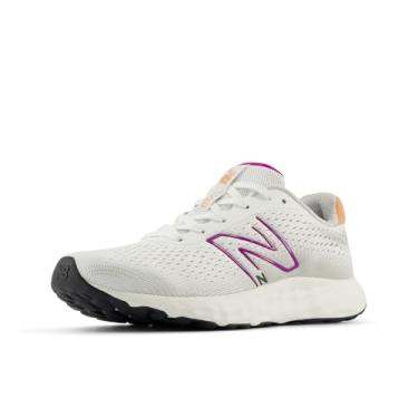 Imagem de New Balance Tênis de corrida feminino 520 V8, Cinza/Fúcsia Roxa/Cobre, 10 Wide