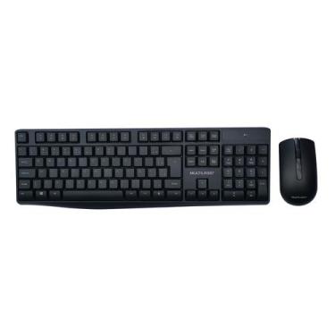 Imagem de MULTILASER Combo Teclado e Mouse Sem Fio Digitação Confortável e Silen
