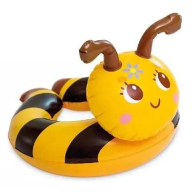 Imagem de Boia Inflável Infantil, Boia Redonda de Cintura Animais Divertidos Intex 59220