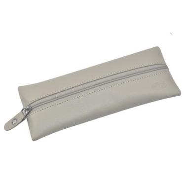 Imagem de Estojo de Mão DISC em Couro Galvani, Bone