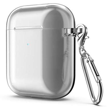 Imagem de TiYa Funda para Apple AirPods 1 e 2 Carcasa, absorção de choque TPU transparente Espesamiento