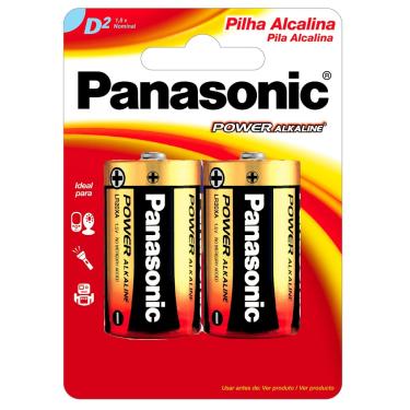 Imagem de Pilha Alcalina D 1,5V LR20XAB-2B Panasonic