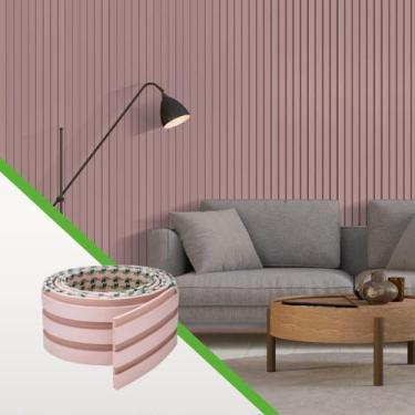 Imagem de Painel Ripado Laminado de EVA Autocolante Decoração Fácil Instalação  