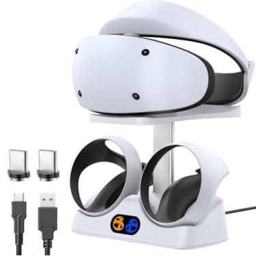 Imagem de Carregador Base Suporte Dock Para Oculos PlayStation VR2 PSVR2 Branco