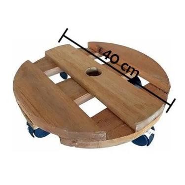 Imagem de Suporte Vasos Botijão De Gás Carrinho 40 Cm Ø Kit 2 Peças - ECO.START