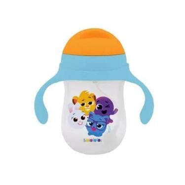 Imagem de Copo Treinamento C/ Alças 360ml Bolofofos- Zoop Toys, Azul