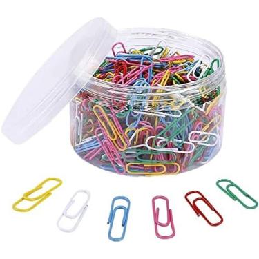 Imagem de 100 peças/caixa clipes de papel sortidos clipes de papel clipes de papel de tamanho sortido clipes de papel papelaria escritório