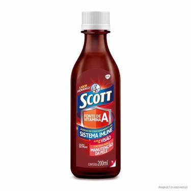 Imagem de Suplemento de Vitaminas A e D Emulsão Scott Sabor Morango 200ml