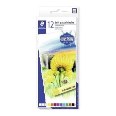 Imagem de Giz Pastel Seco Staedtler Soft Karat 12 Cores