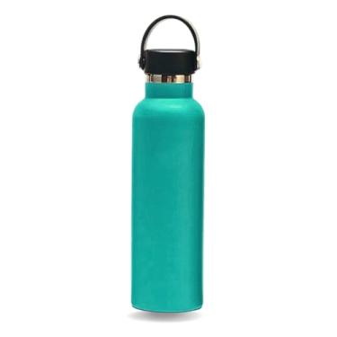 Imagem de Garrafa Térmica de Aço Inox, 500ml, Verde Água, Tampa com Bocal Antivazamento