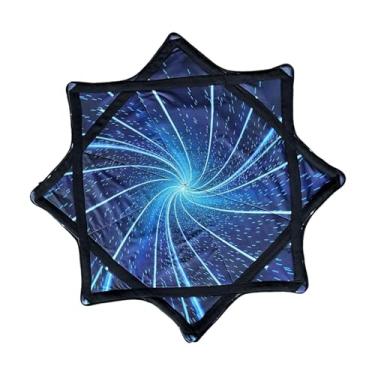 Imagem de Luwecf Fluxo de 24,41 ”de diâmetro para iniciantes e acessórios de dança avançada brinquedo de fluxo rotativo, Style D