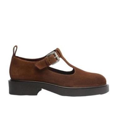 Imagem de Sapato Boneca Camurça Tratorado Fivela  Arezzo Feminino-Feminino