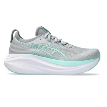 Imagem de Tênis Asics Gel-nimbus 27 Feminino - Cinza/verde Claro - 35