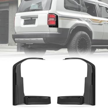 Imagem de AMSPRAC Capa de luz traseira, protetor de sombra de luz de freio traseiro adequado para Toyota Land Cruiser Prado LC250 2024 2025, almofadas protetoras de luz traseira externa, acabamentos de capas de