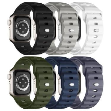 Imagem de Pacote com 6 pulseiras esportivas compatíveis com Apple Watch Ultra 2 