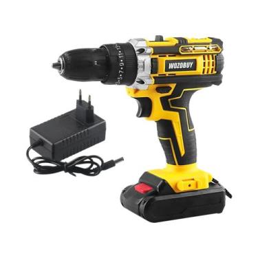 Imagem de WOZOBUY-21V MAX Broca sem fio ou 1/2 "Kit Chave de Impacto, 2-Mode Spe