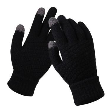 Imagem de Luvas Inverno Touch Screen Toque Celular Frio Vento Feminina - Modas F