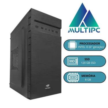 Imagem de Computador Pc I3 6100 8Gb Ddr4 120 Ssd 6 Geração Win10 Pro - Multipc